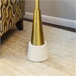 Pemberley Row Marble and Metal Gold Drink Table Round Tray Top 8