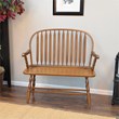 Pemberly Row Modern Wood Living Room Bench in American Oak Finish