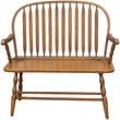 Pemberly Row Modern Wood Living Room Bench in American Oak Finish