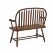 Pemberly Row Traditional Wood Brown Finish Windsor 44