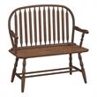Pemberly Row Traditional Wood Brown Finish Windsor 44