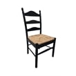 Pemberly Row Traditional styled Wood Chair in Antique Black Finish