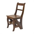 Pemberly Row Modern / Contemporary Wood Brown Finish Folding Ladder Chair