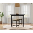 Pemberly Row Modern / Contemporary Wood Pub Bar Table in Walnut Finish