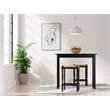 Pemberly Row Modern / Contemporary Wood Pub Bar Table in Walnut Finish