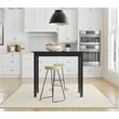 Pemberly Row Modern / Contemporary Wood Pub Bar Table in Walnut Finish