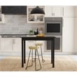 Pemberly Row Modern / Contemporary Wood Pub Bar Table in Walnut Finish
