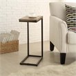 Pemberly Row Modern / Contemporary Metal End Table in Black Finish
