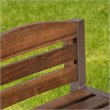 Pemberly Row Modern Acacia Wood Bar Set in Dark Brown Finish