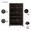 Pemberly Row Universal Tall Engineered Wood Storage Cabinet in Storm Gray