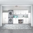 Pemberly Row Universal Tall Storage Cabinet w/ Doors in White - Engineered Wood