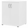 Pemberly Row Laundry Room Cabinet with Doors in White - Engineered Wood