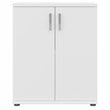 Pemberly Row Laundry Room Cabinet with Doors in White - Engineered Wood