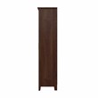 Pemberly Row Tall Storage Cabinet with Doors in Bing Cherry - Engineered Wood