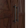 Pemberly Row Tall Storage Cabinet with Doors in Bing Cherry - Engineered Wood