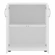Pemberly Row Universal Floor Storage Cabinet w/ Doors in White - Engineered Wood