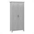 Pemberly Row Tall Storage Cabinet with Doors in Cape Cod Gray - Engineered Wood