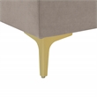 Pemberly Row Polyester Blend Fabric Left Hand Facing Sofa & Chaise in Khaki
