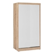 Pemberly Row Modern Multi-Color Wood Double Sliding Door Wardrobe