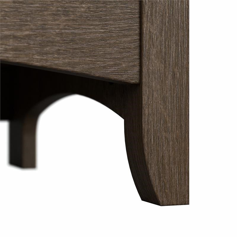 Pemberly Row Tall 5 Shelf Bookcase Set of 2 in Ash Brown - Engineered Wood