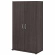 Pemberly Row Tall Linen Cabinet with Doors in Storm Gray - Engineered Wood