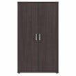 Pemberly Row Tall Linen Cabinet with Doors in Storm Gray - Engineered Wood