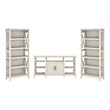 Pemberly Row Wood Tall TV Stand for TVs up to 65