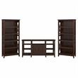 Pemberly Row Wood Tall TV Stand for TVs up to 65