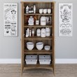 Pemberly Row Engineered Wood Kitchen Pantry Cabinet with Doors in Reclaimed Pine