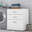 Pemberly Row Laundry Room Cabinet with Drawers in White - Engineered Wood