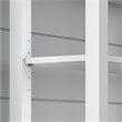 Pemberly Row Modern Furniture Bookcase with Drawers in White