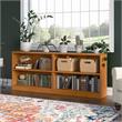 Pemberly Row Engineered Wood Small 2 shelf Bookcase in Natural Cherry (Set of 2)
