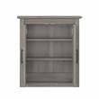 Pemberly Row Engineered Wood Bathroom Wall Cabinet with Doors in Driftwood Gray