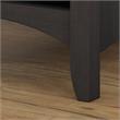 Pemberly Row Engineered Wood Hall Tree with Shoe Storage Bench in Vintage Black