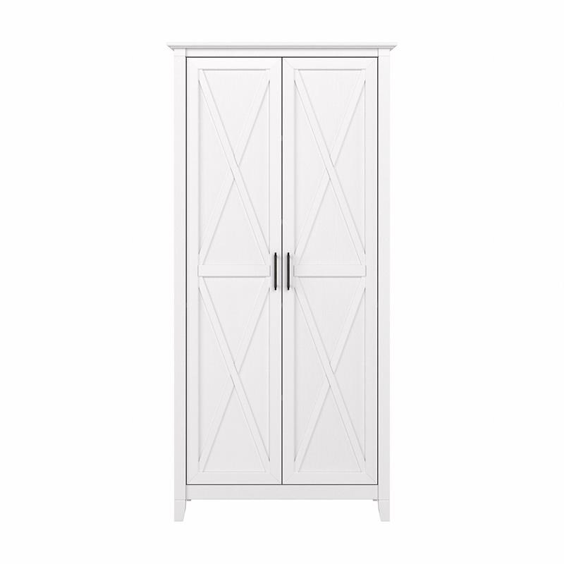 Pemberly Row Kitchen Pantry Cabinet in Pure White Oak - Engineered Wood