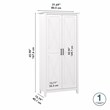 Pemberly Row Kitchen Pantry Cabinet in Pure White Oak - Engineered Wood