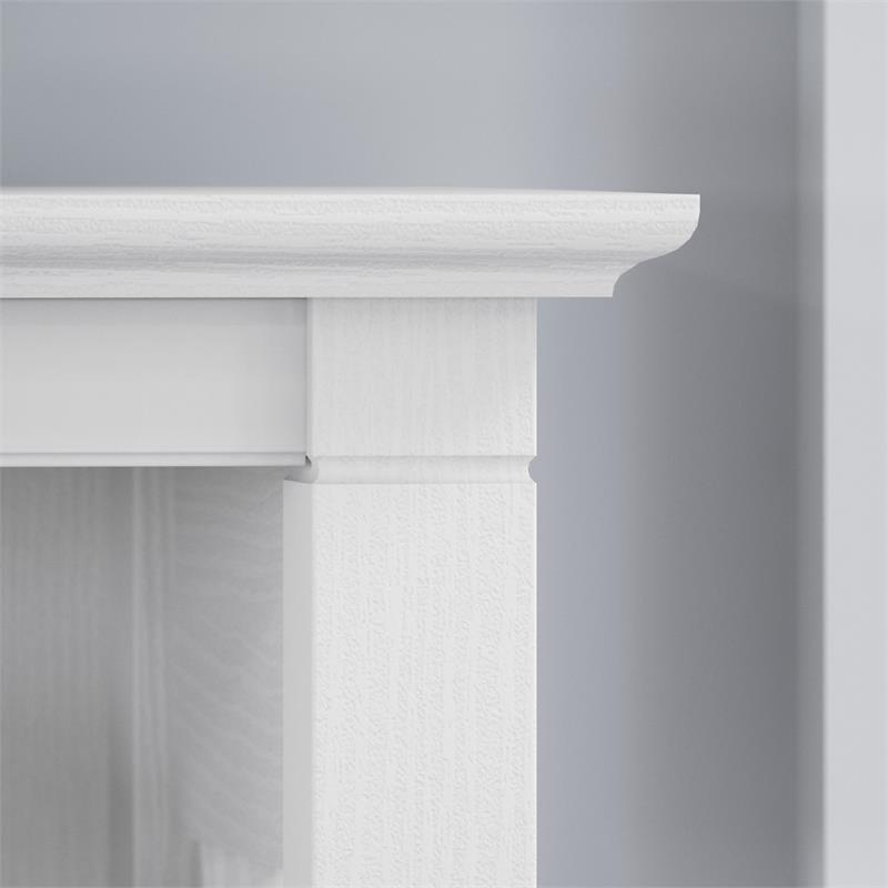 Pemberly Row 5 Shelf Bookcase Set in Pure White Oak - Engineered Wood