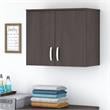 Pemberly Row Engineered Wood Laundry Room Wall Cabinet with Doors in Storm Gray