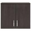 Pemberly Row Engineered Wood Laundry Room Wall Cabinet with Doors in Storm Gray