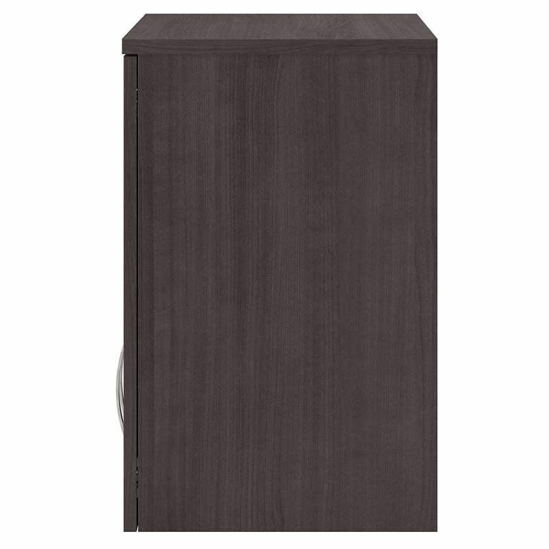 Pemberly Row Engineered Wood Laundry Room Wall Cabinet with Doors in Storm Gray