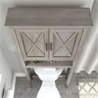 Pemberly Row Over The Toilet Storage Cabinet in Driftwood Gray - Engineered Wood