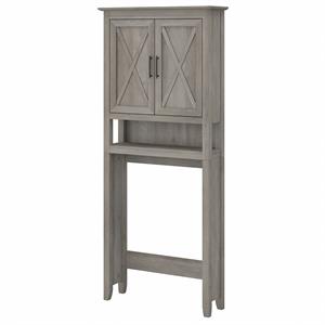 Pemberly Row Over The Toilet Storage Cabinet in Driftwood Gray - Engineered Wood