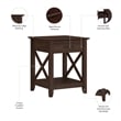 Pemberly Row Farmhouse Engineered Wood End Table with Storage in Cherry