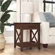 Pemberly Row Farmhouse Engineered Wood End Table with Storage in Cherry