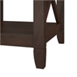 Pemberly Row Farmhouse Engineered Wood End Table with Storage in Cherry