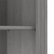 Pemberly Row Tall 5 Shelf Bookcase in Modern Gray - Engineered Wood