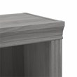 Pemberly Row Tall 5 Shelf Bookcase in Modern Gray - Engineered Wood