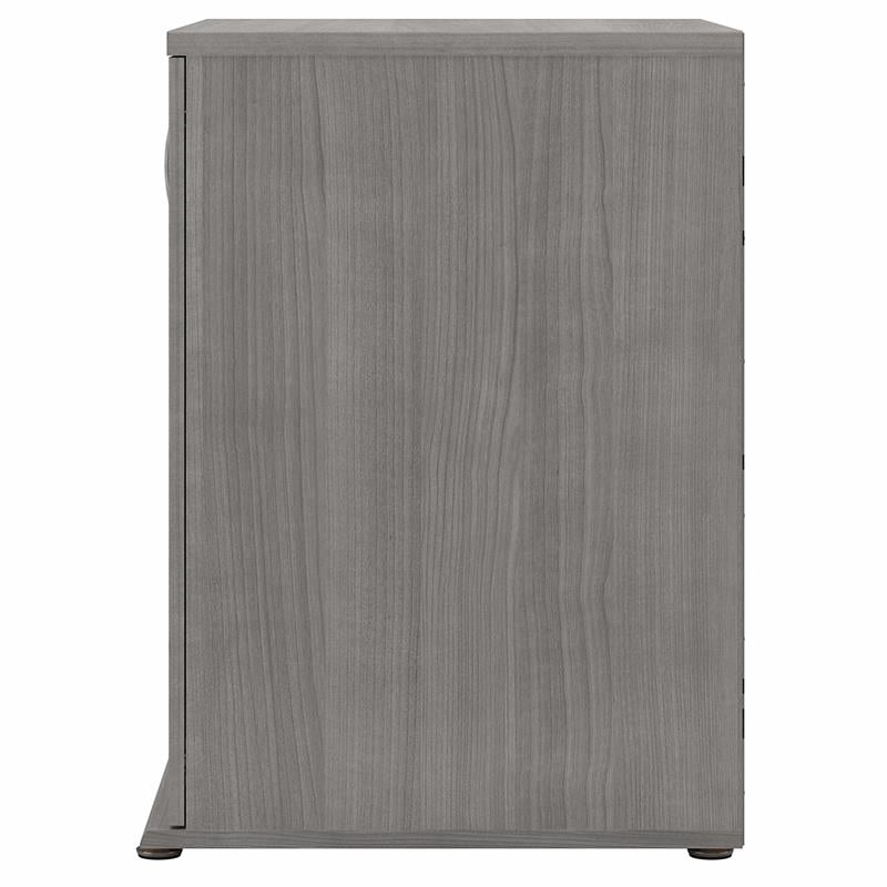 Pemberly Row Laundry Room Cabinet with Doors in Platinum Gray - Engineered Wood
