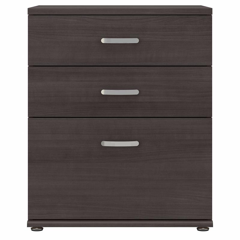Pemberly Row Laundry Room Cabinet with Drawers in Storm Gray - Engineered Wood