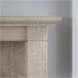 Pemberly Row 5 Shelves Wood Bookcase Set with X Pattern in Washed Gray